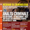 WEBINAR DI CRIMINOLOGIA - Analisi Criminale
