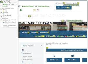 validazione Wave pagina Segreteria Studenti