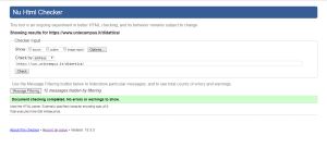 validazione HTML pagina Didattica