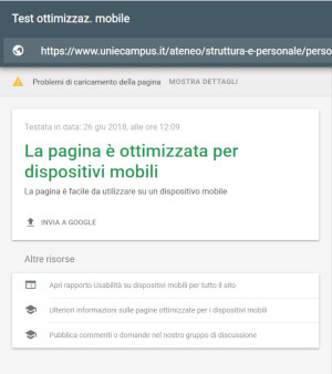 validazione Google-mobile pagina Numeri Utili