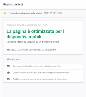 validazione Google-mobile pagina Login