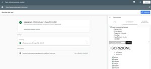 validazione Google-mobile pagina Iscrizione