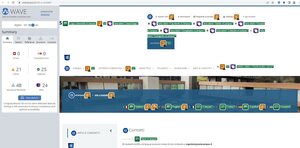 validazione webAIM pagina Info e Contatti