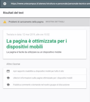 validazione Google-mobile pagina Numeri Utili