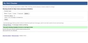 validazione HTML pagina Didattica