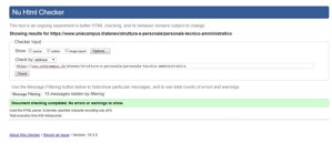validazione HTML pagina Numeri Utili