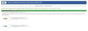 validazione folgi di stile portale ecampus