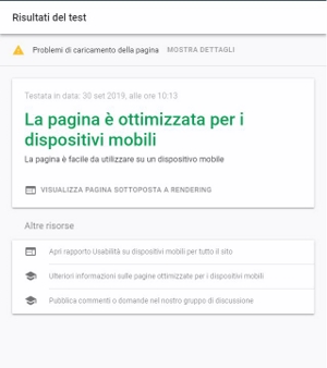 validazione Google-mobile pagina Login