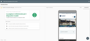 validazione Google-mobile pagina Info e Contatti