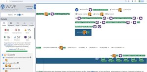 validazione webAIM pagina Studenti