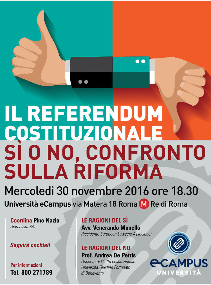 makker Til ære for erfaring Il referendum costituzionale si o no, confronto sulla riforma